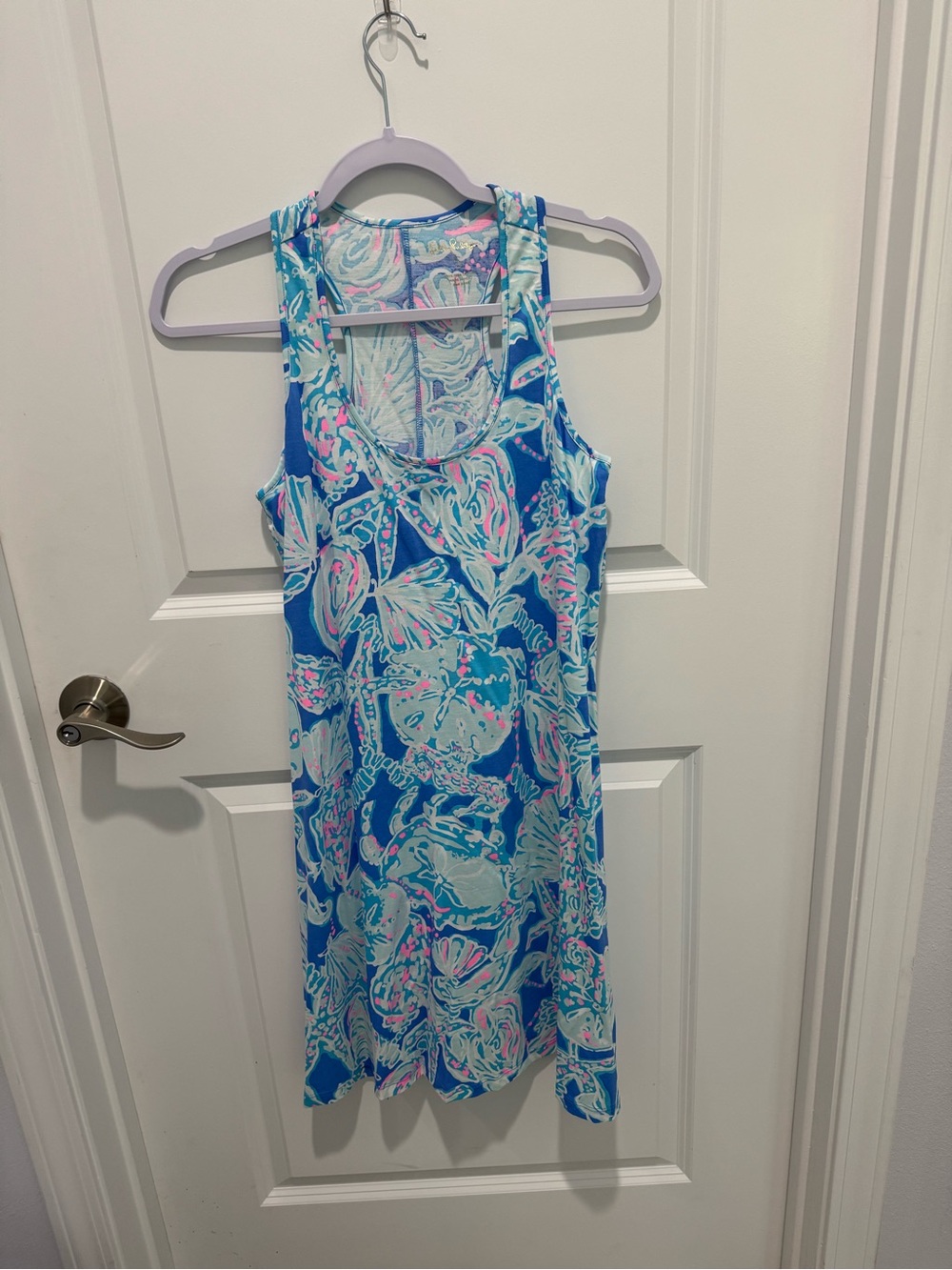 Women’s Lilly Pulitzer Melle Dress Bay Blue into the Deep, Size S, NWOT